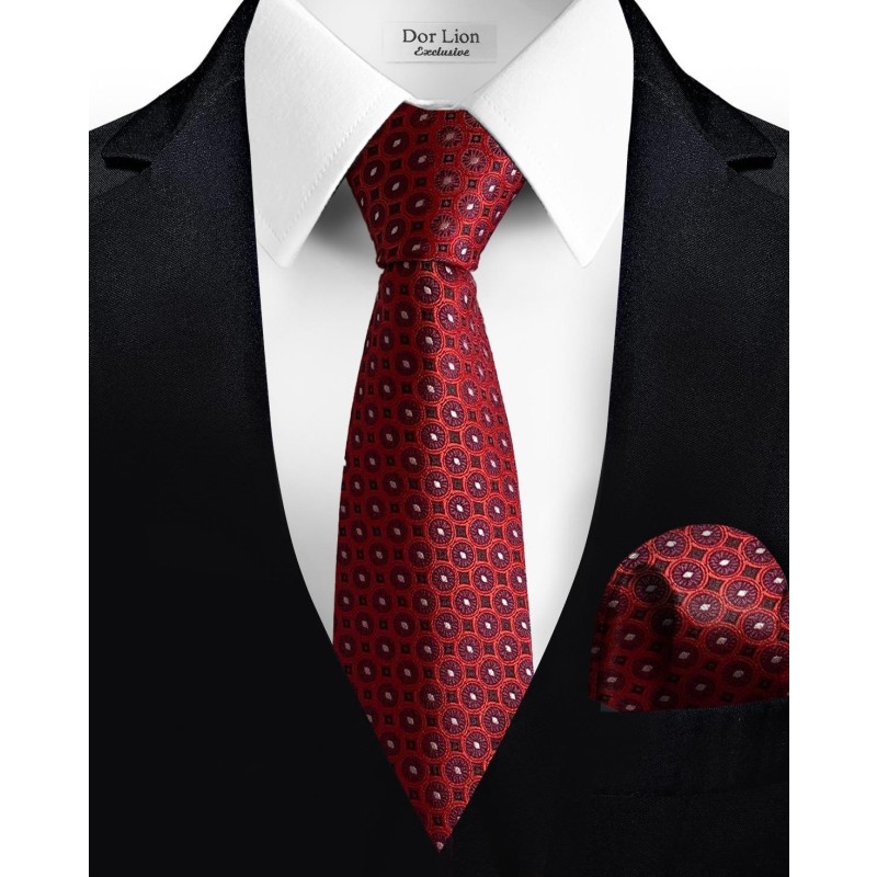 Patterned Red Tie