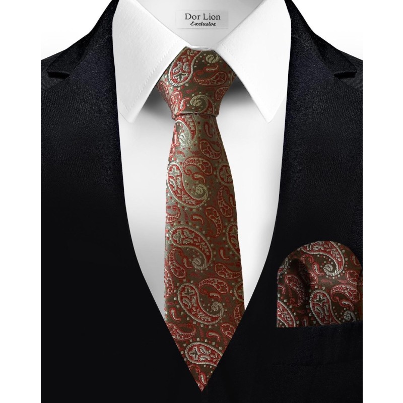 Shawl Pattern Red Tie