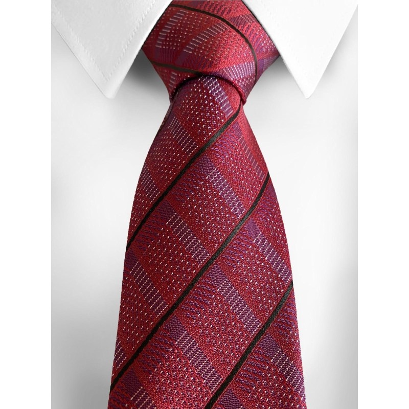 Striped Red Tie