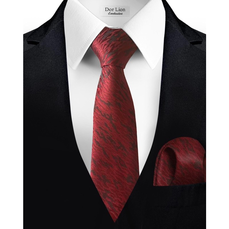 Patterned Red Tie