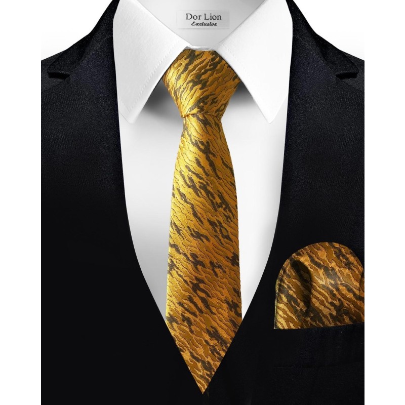 Patterned Yellow Tie