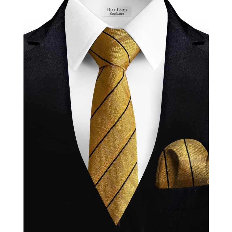 Striped Yellow Tie