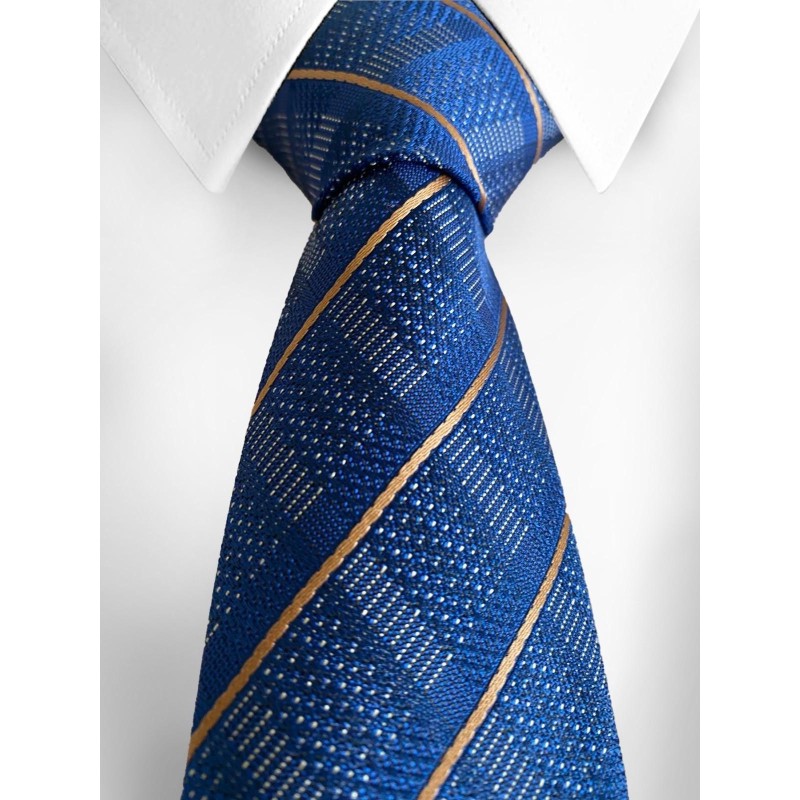 Striped Blue Tie