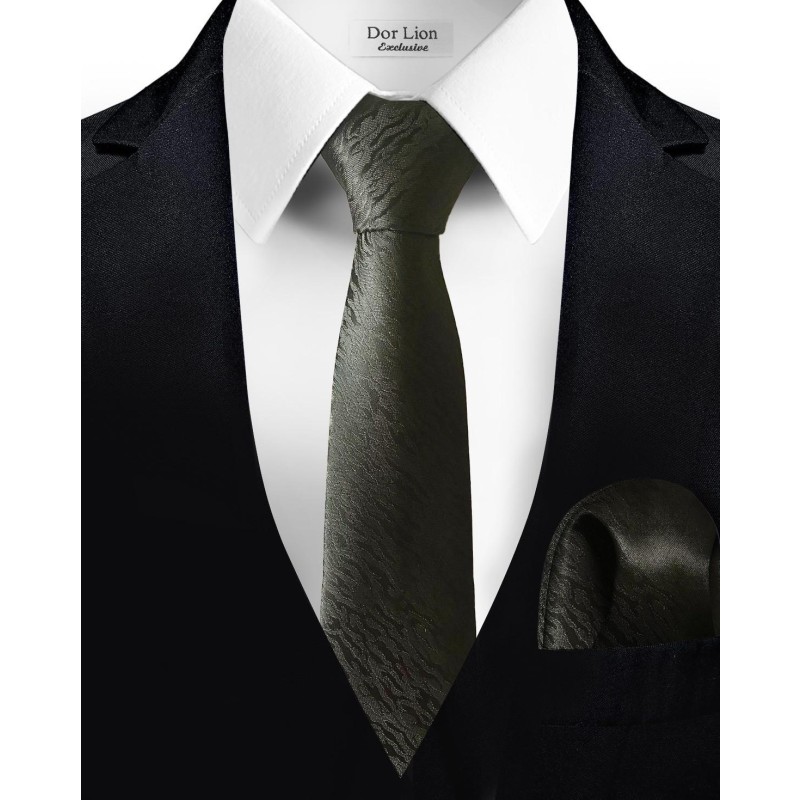 Patterned Black Tie