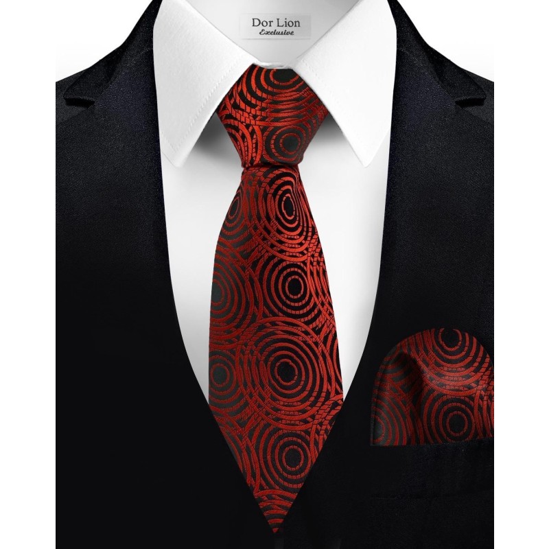 Patterned Red Tie