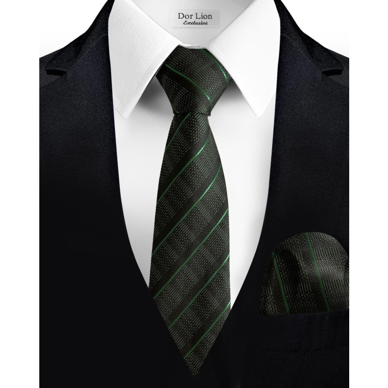 Striped Green Tie