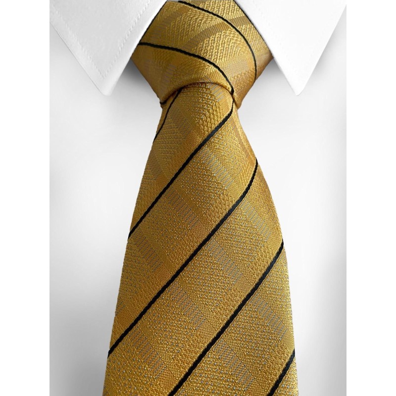 Striped Yellow Tie